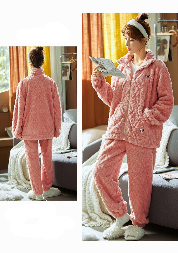 Thick Winter Pajamas Set for Couples