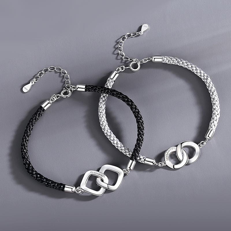 Double Rings Promise Friendship Bracelets Set