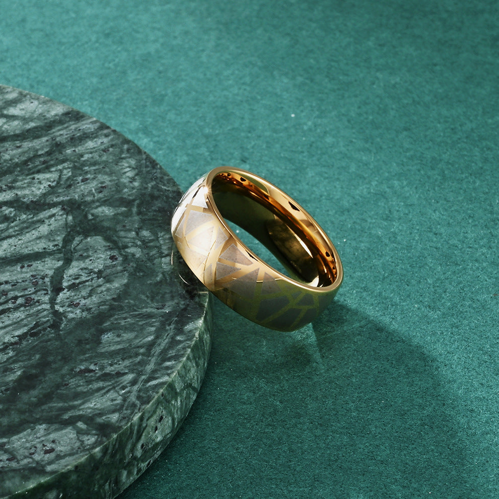 Custom Comfort Fit Wedding Ring for Men 8mm