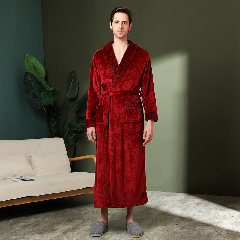 100% Premium Thickened Flannel Nightgown Set for 2