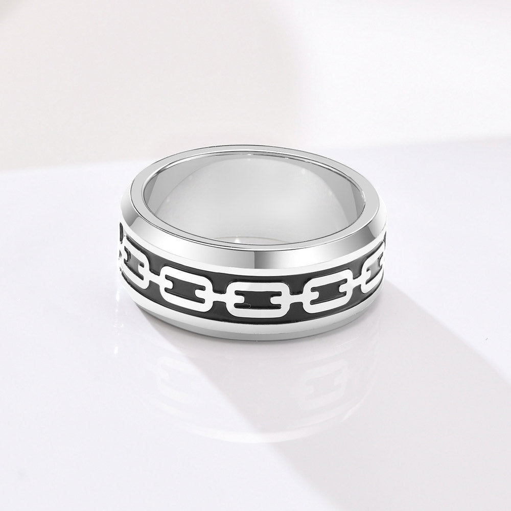 Mens Simple Ring with Engraving
