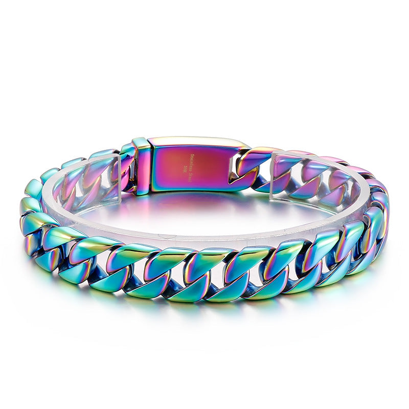 Personalized Mens Steel Bracelet 23cm