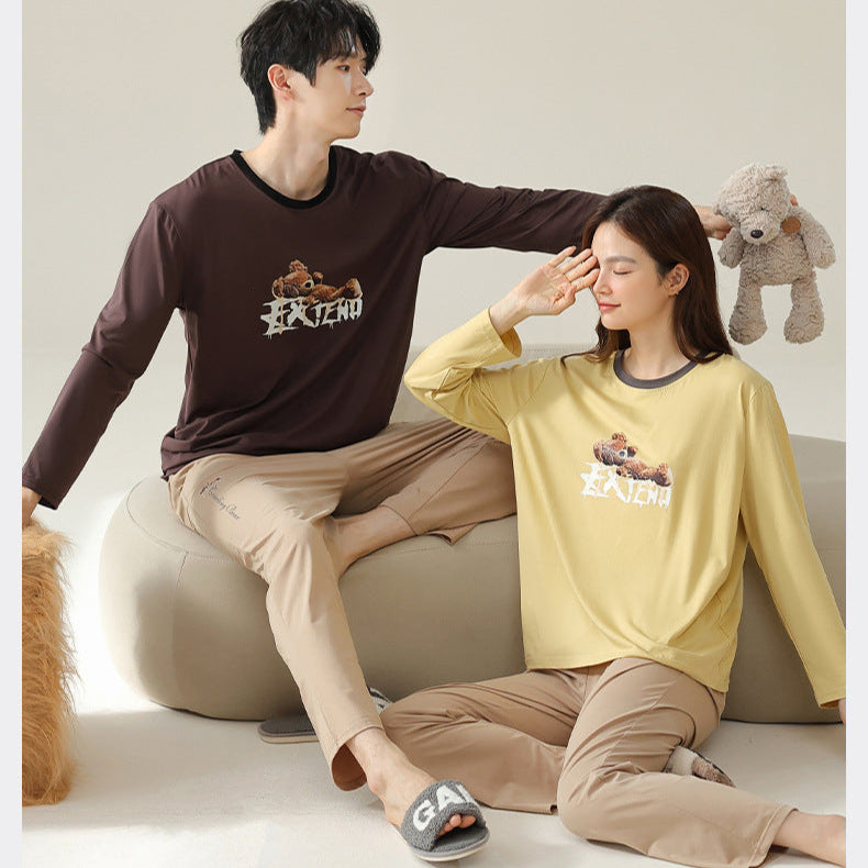 4-Piece Bear Couples PJs/Loungewear Set