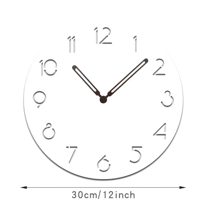 Atmospheric LED Light Silent Wall Décor Clock – Modern Minimalist with Remote Control