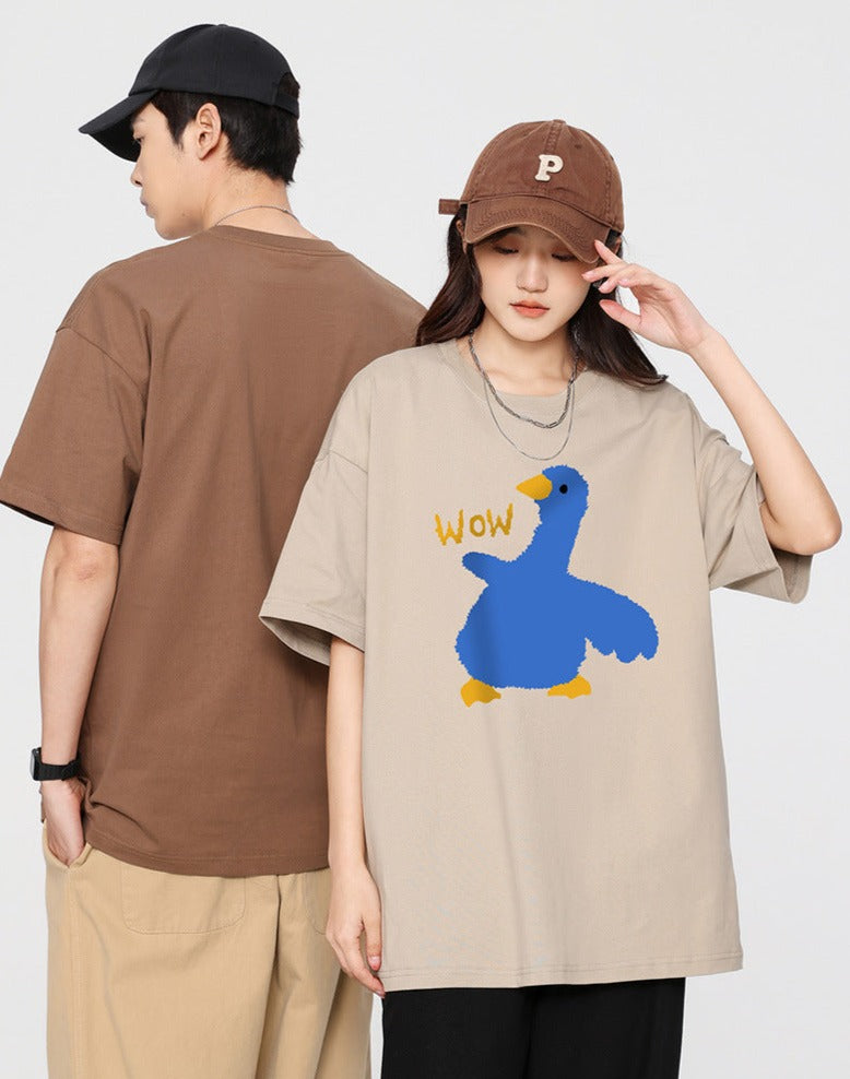 Matching Fashion Off Shoulder T-shirts Set for Couples