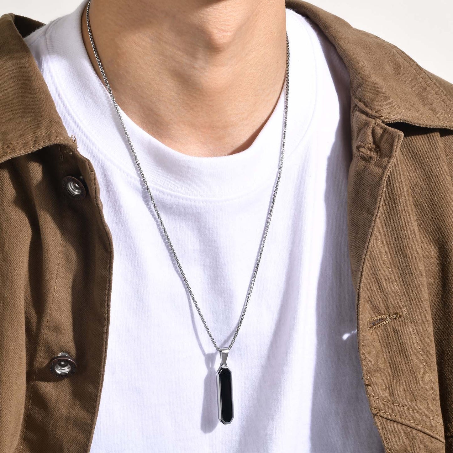 Gift for Him Name Engraved Pendant Necklace