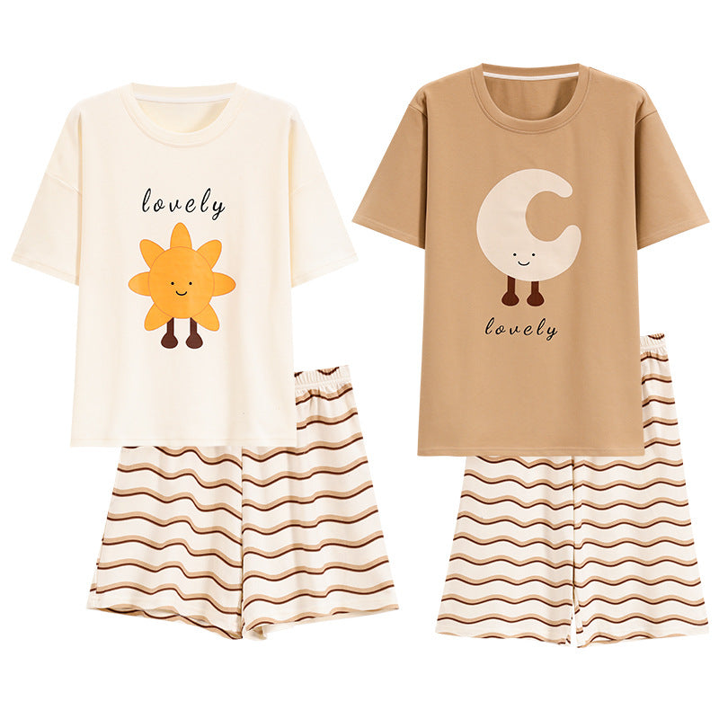 Matching Summer Pajamas for Men and Women 100% Cotton