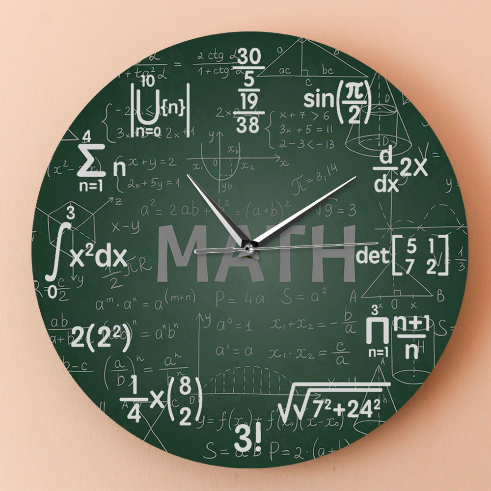 Wall Deco Clock Gift for Math Teacher