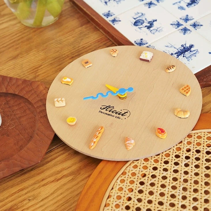 Bakery Themed 3D Analog Silent Wall Clock