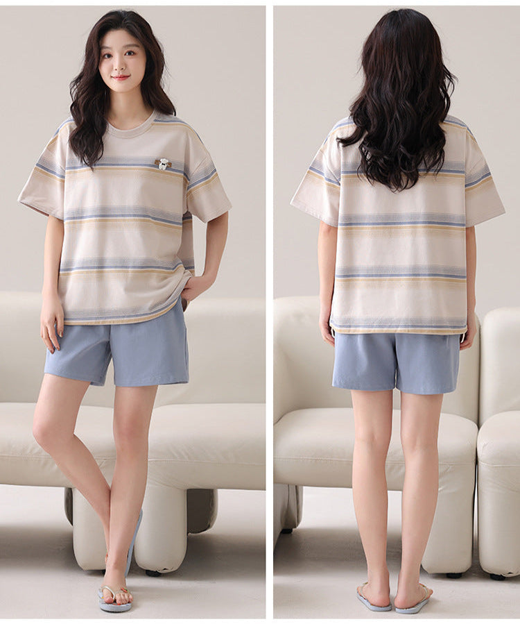 Comfy Summer Couple Pajamas Set - Soft 100% Cotton
