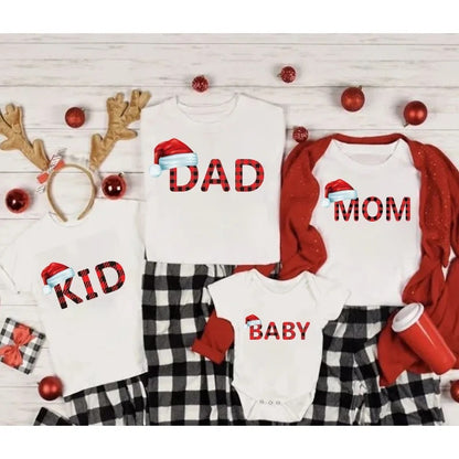 Matching Family Fun Christmas Tshirts Set of 4