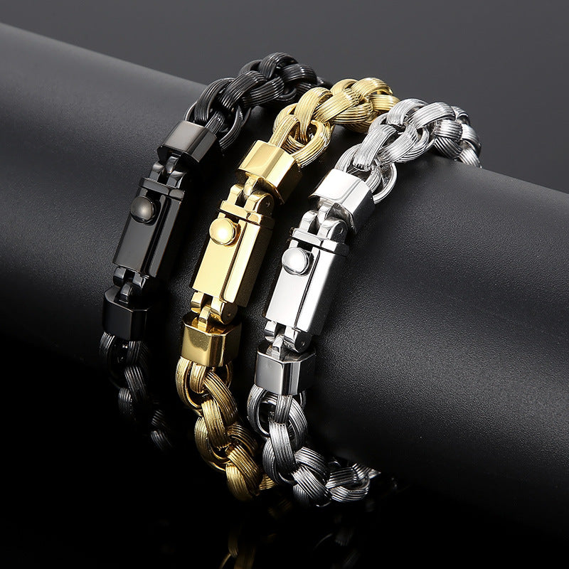Custom Mens Hand Chain Bracelet 23.5cm