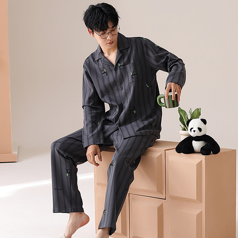 Matching Long Sleeves Panda Pajamas for Couples