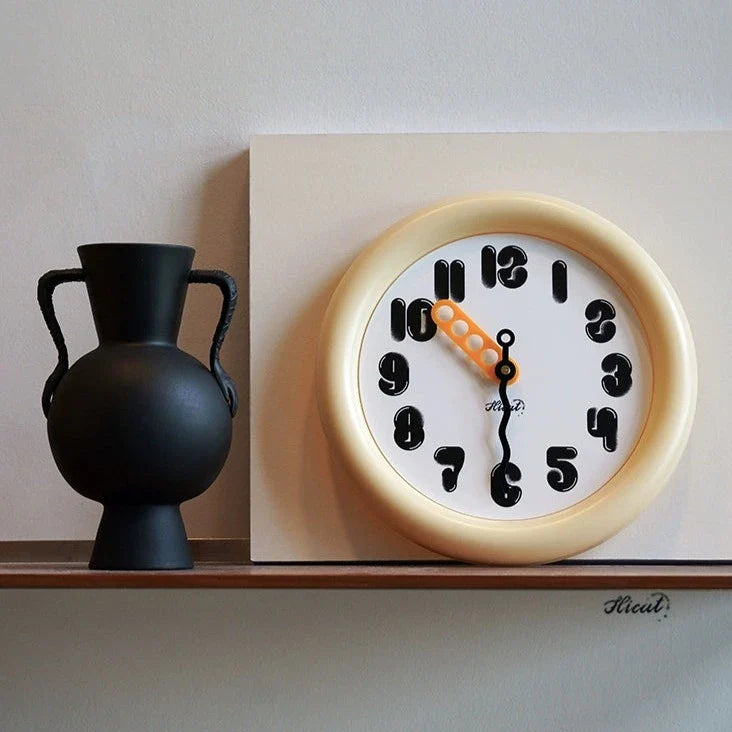 Round Silent Wall Clock – 12" (Non-Ticking)