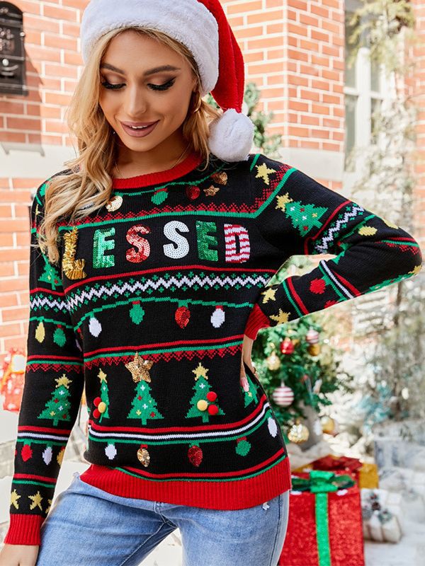 Ladies Christmas Jumper Holiday Sweater