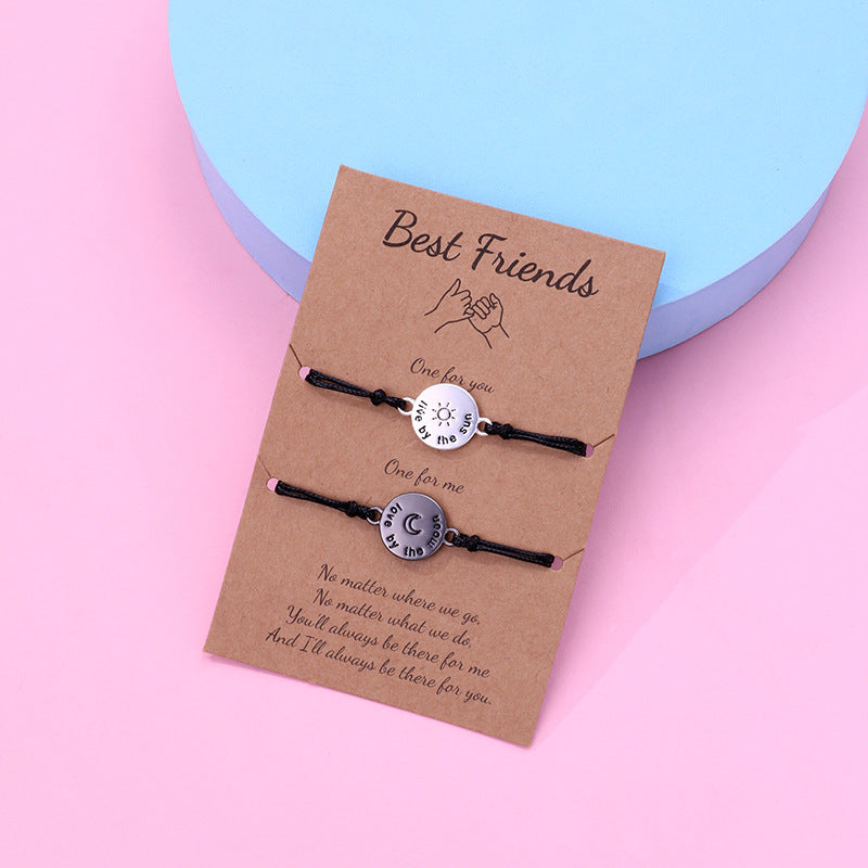 Sun and Moon Best Friends Bracelets Set for 2