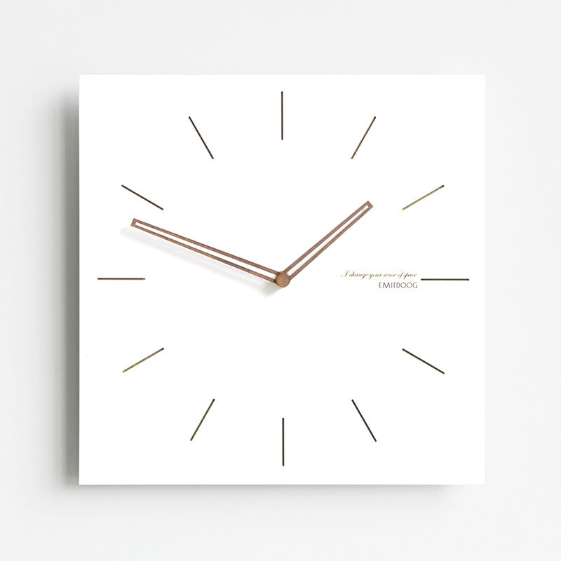 Square Deco Silent Wall Clock 30cm