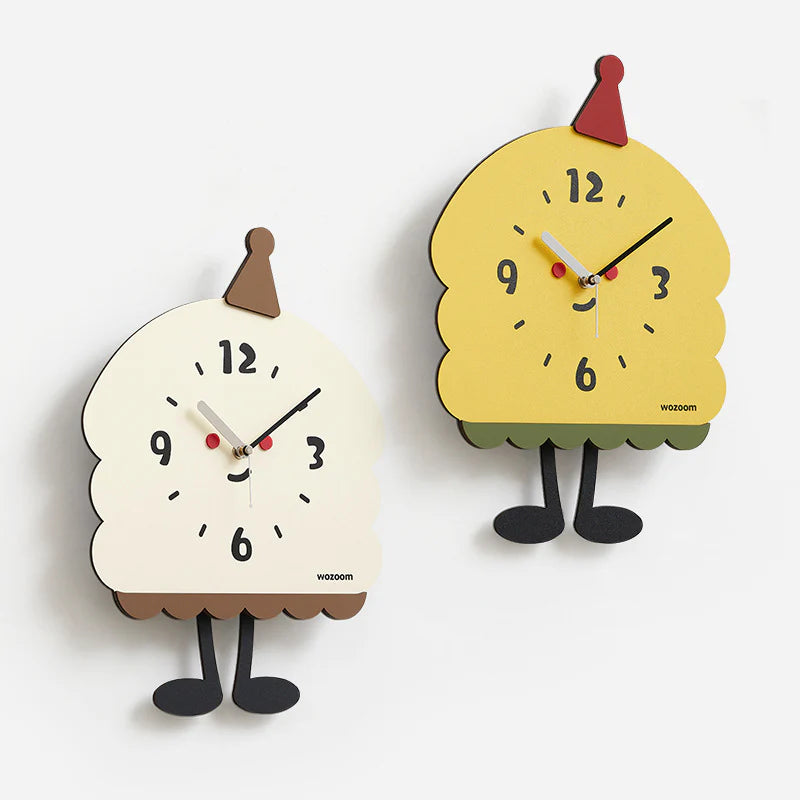 Gullei™ Christmas Theme Cartoon Kids Bedroom Silent Clock
