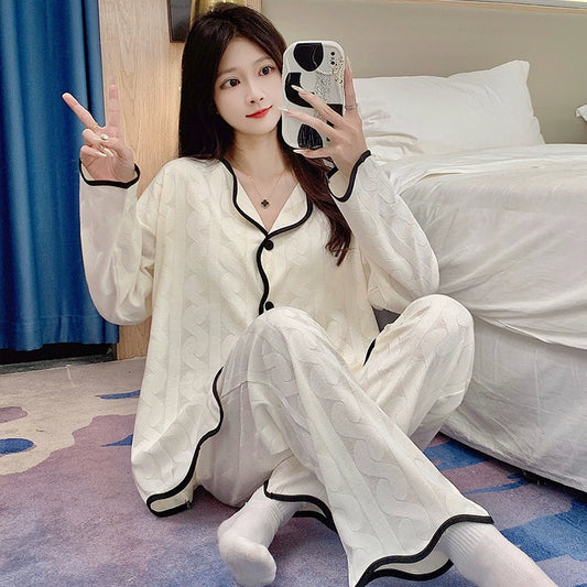 Button-Front Pajamas Set 100% Organic Cotton