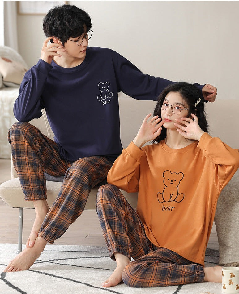 Cute Matching PJs Couple Sleepwear Set for 2