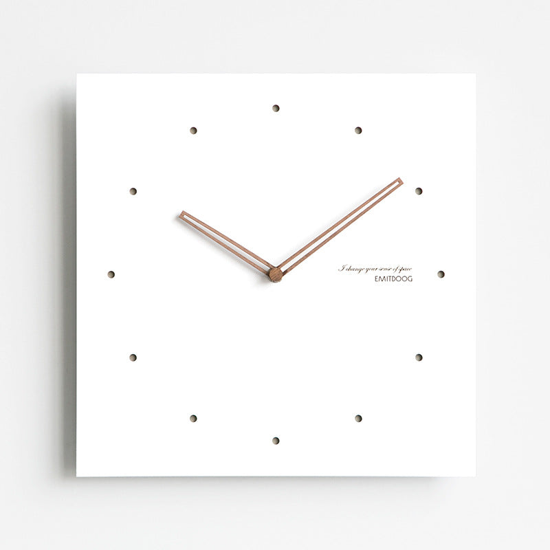 Square Deco Silent Wall Clock 30cm