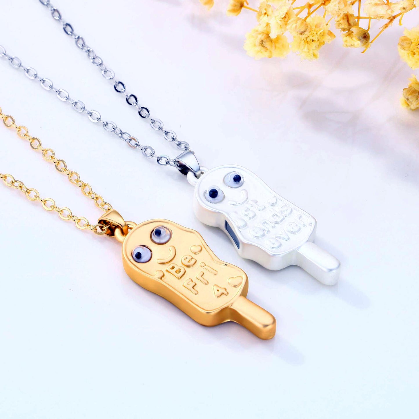 Engravable Magnetic Best Friends Forever Jewelry Gift Set