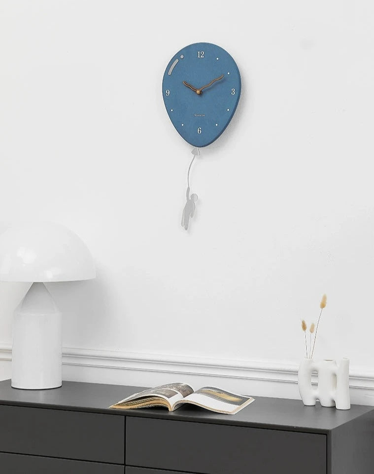 Gullei™ Balloon Shaped Pendulum Analog Wall Clock
