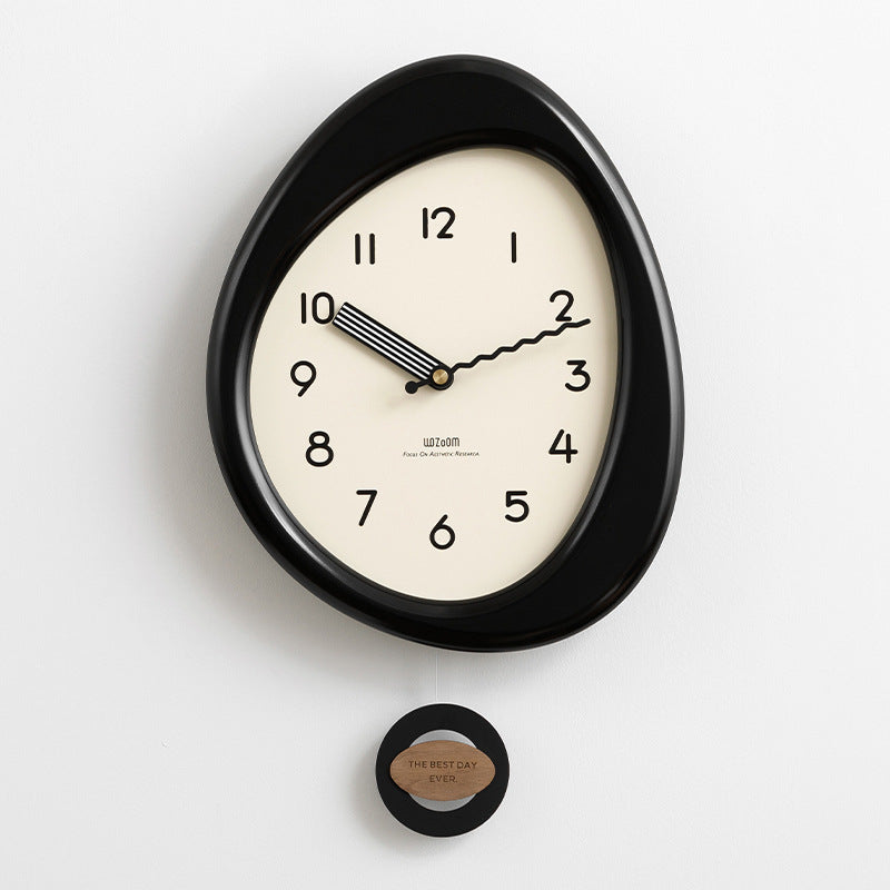 Odd Shaped Pendulum Analog Wall Clock