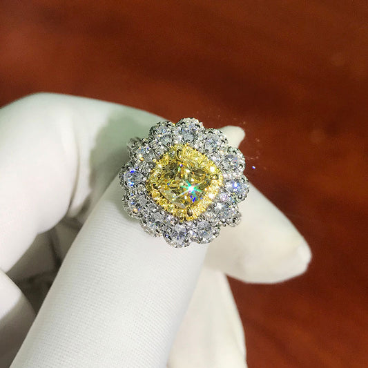 1 Carat Asscher Cut Diamond Engagement Ring