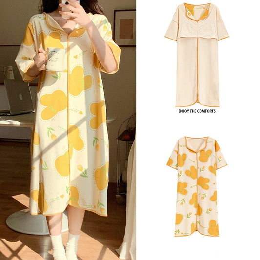 Cute Floral Women's Sleepwear - 100% Cotton