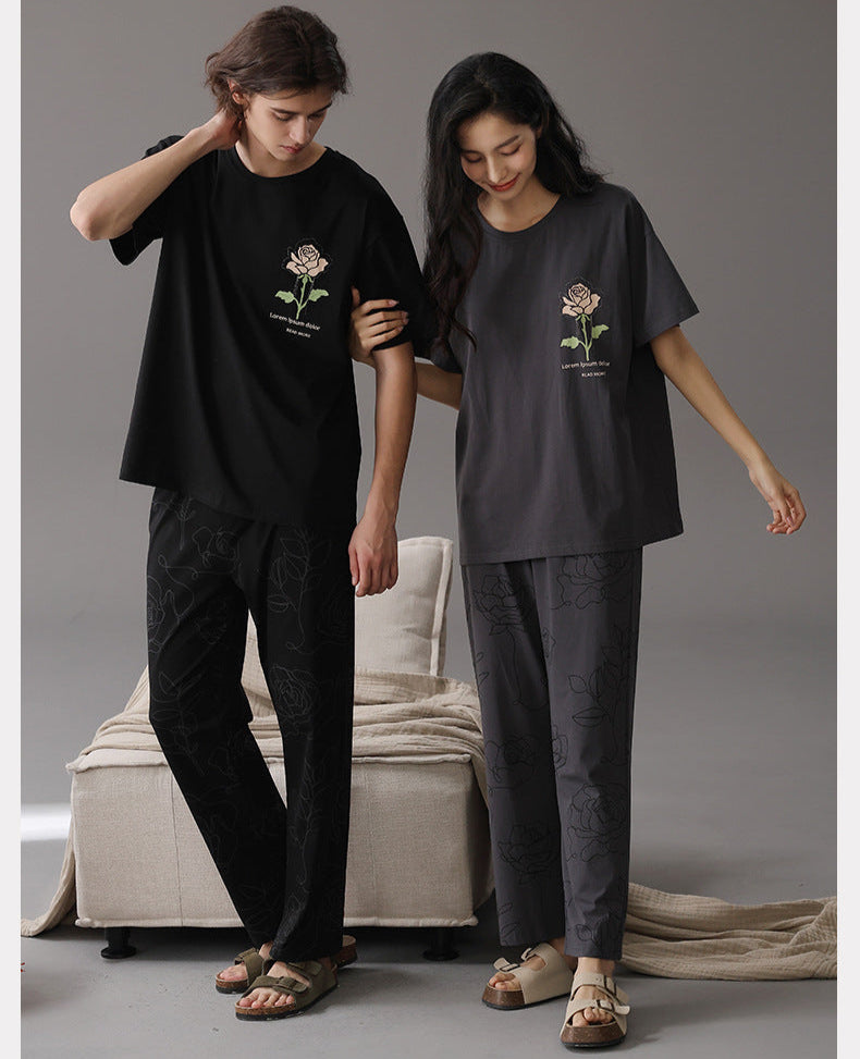 Premium Cotton 4-Piece PJs/Loungewear for Couples