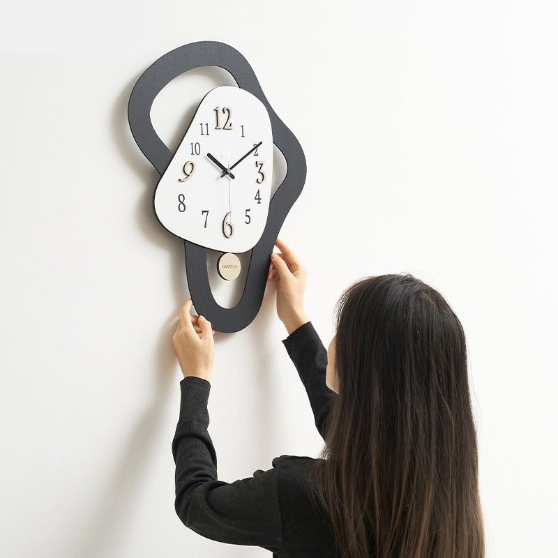 Irregular Shaped Analog Wall Clock
