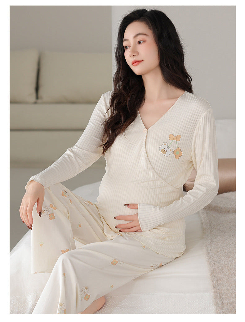 2-Piece Soft Maternity Sleepwear