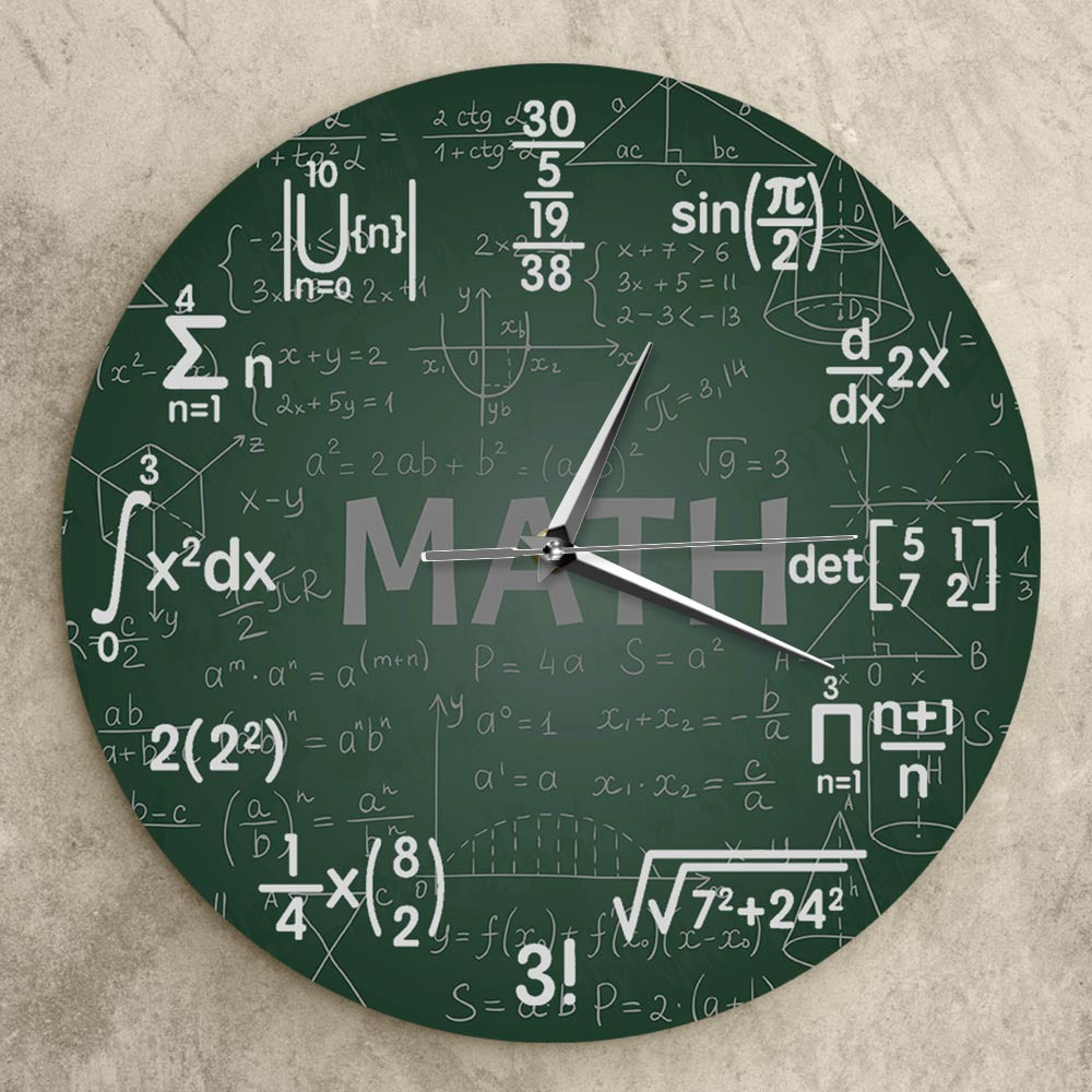 Wall Deco Clock Gift for Math Teacher