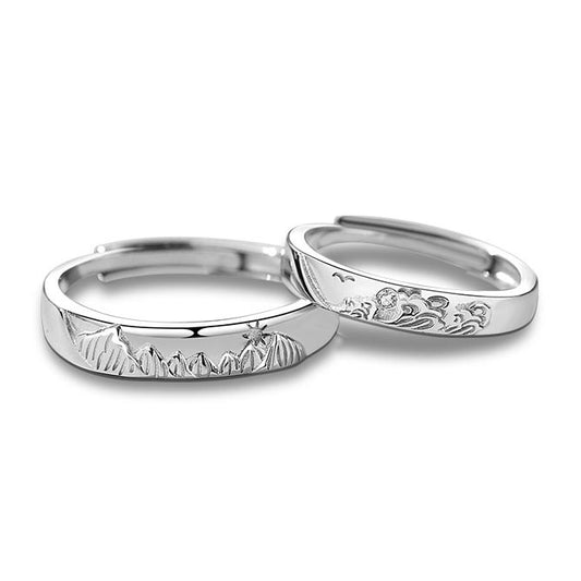 Ocean and Mountains Promise Rings Set for 2