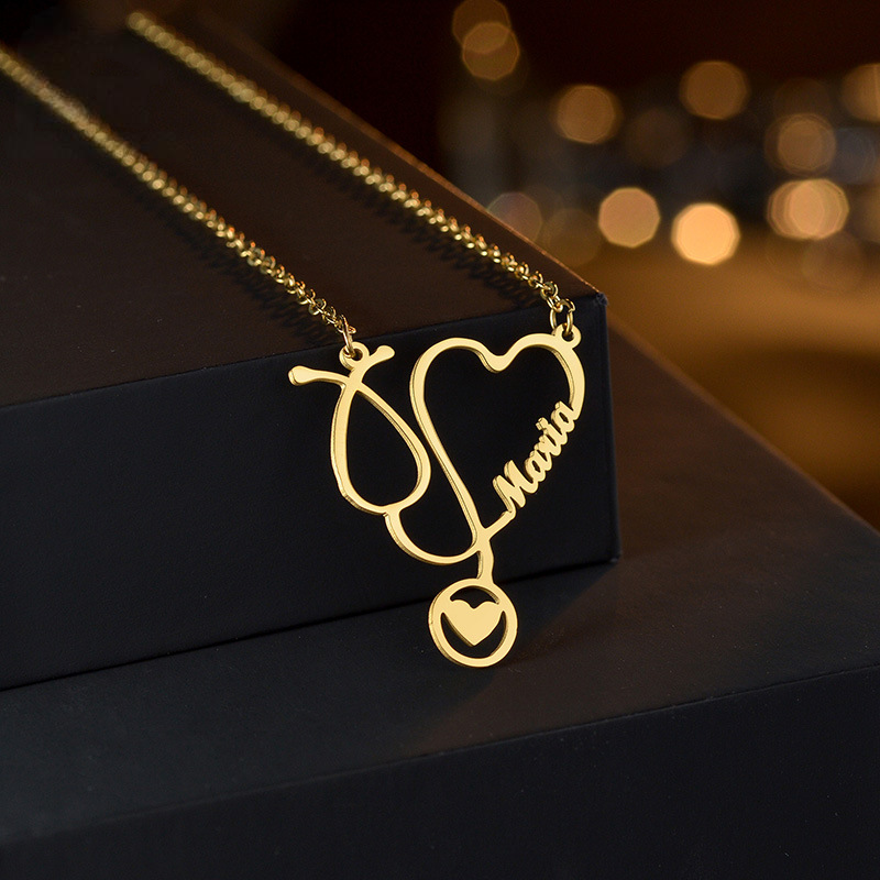Custom Name Necklace for Doctor