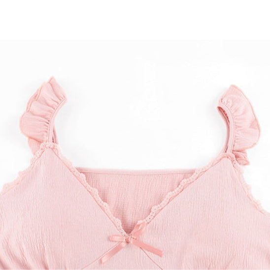 Summer Nightwear with Padded Bra 100% Cotton
