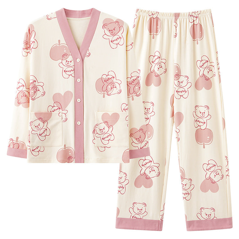 Long Sleeve Women Pajamas Loungewear Set