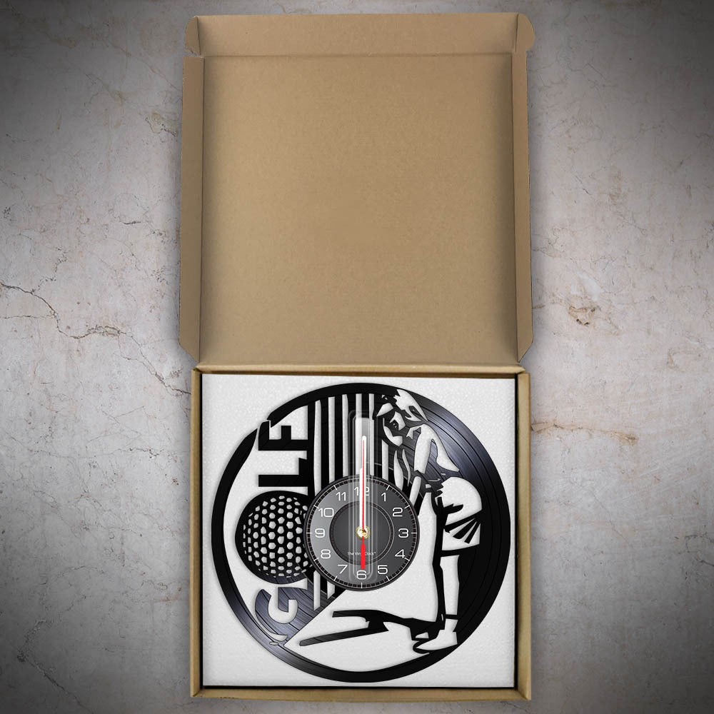 Vinyl Wall Clock Gift for Golfer Girlfriend