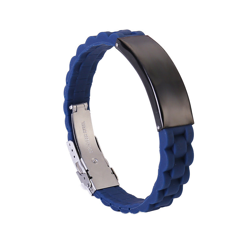 Engravable Sports Waterproof Bracelet for Men