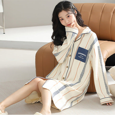 Gullei™ Knee Length Long PJs Shirt Organic Cotton