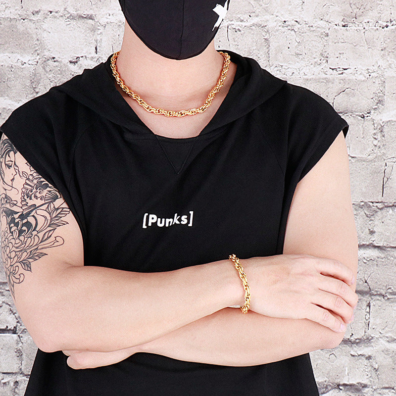 Personalized Mens Chain Bracelet 20cm