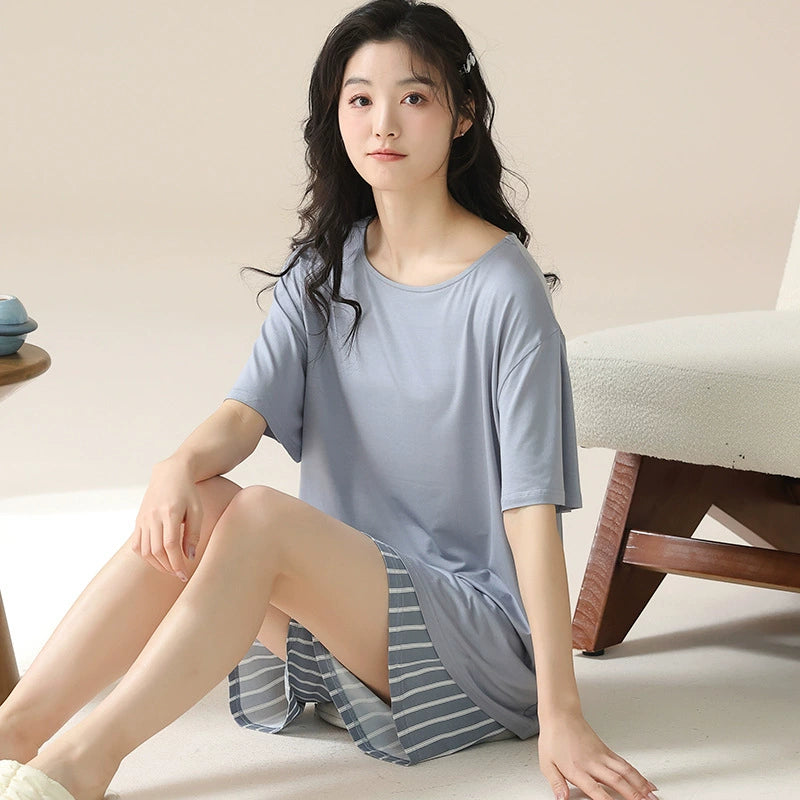 Gullei™ Short Sleeve Pajamas Set Organic Cotton Summer