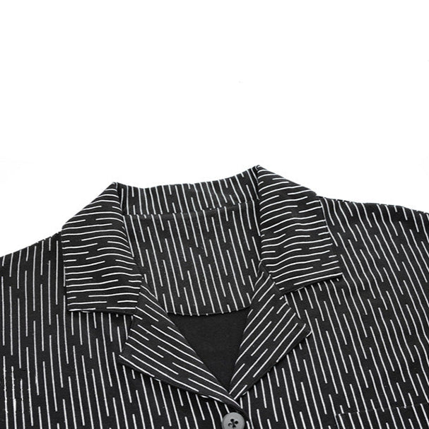 Artistic Modal Couple Pajamas - Short Sleeve Button-Down