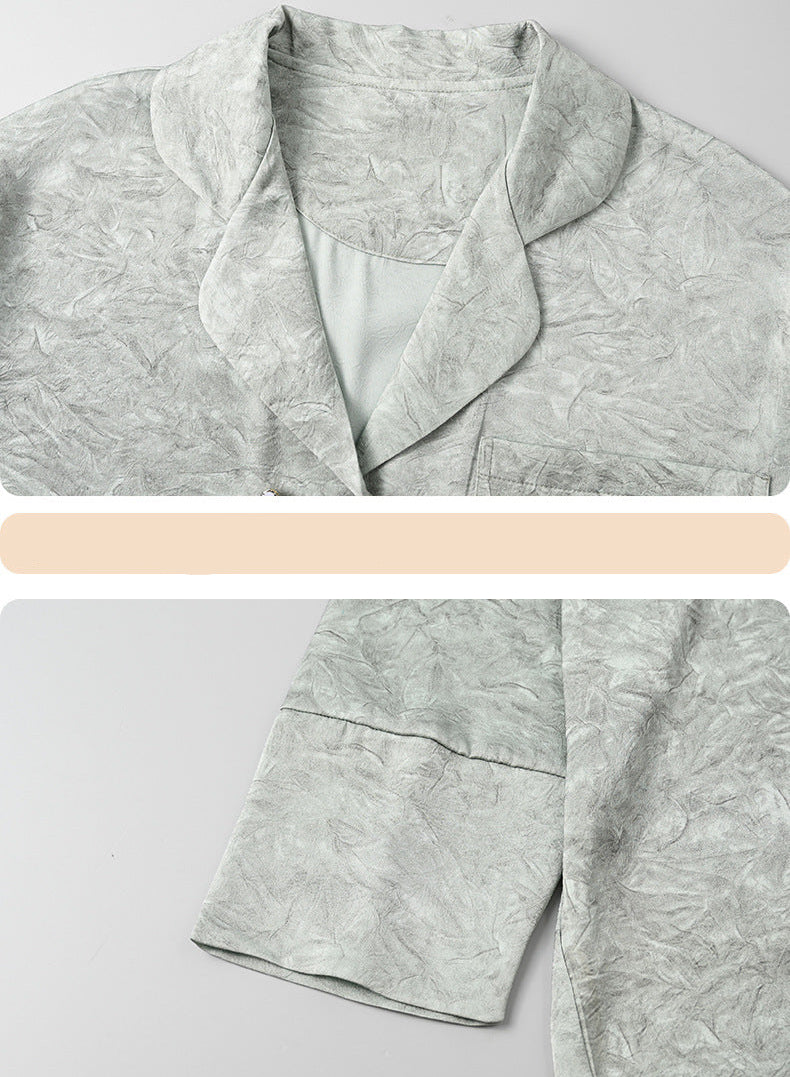 Gullei™ Button Front Asian Style Pajamas 100% Polyester