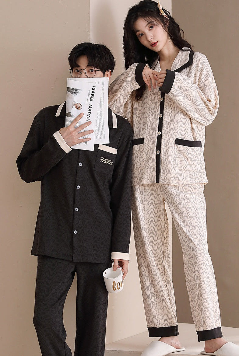 Matching Couples Jammies Set 100% Cotton - Long Sleeve