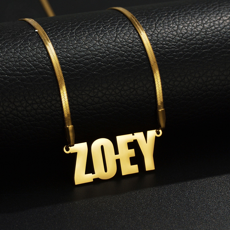 Custom Name Snake Chain Necklace