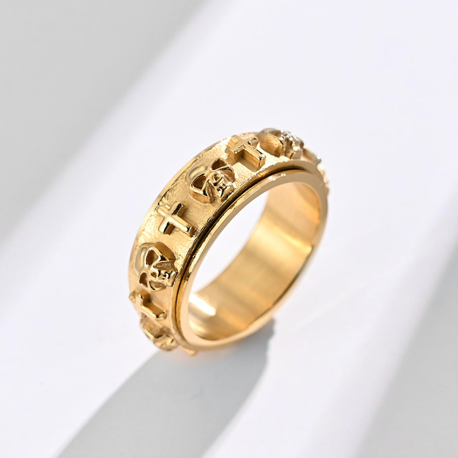 Custom Engraved Spinning Fidget Ring