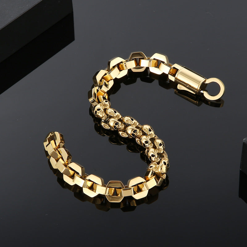 Personalized Skull Mens Fashion Bracelet 23cm