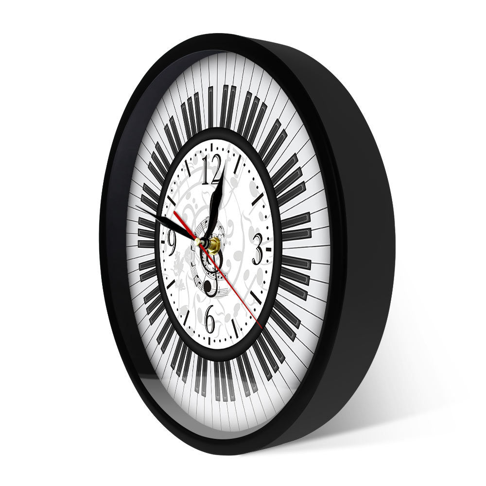 Wall Deco Clock Gift for Piano Teacher